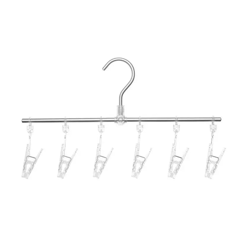 Aluminum Sock Drying Hanger with Clips