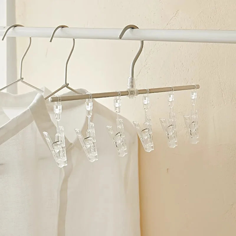 Aluminum Sock Drying Hanger with Clips