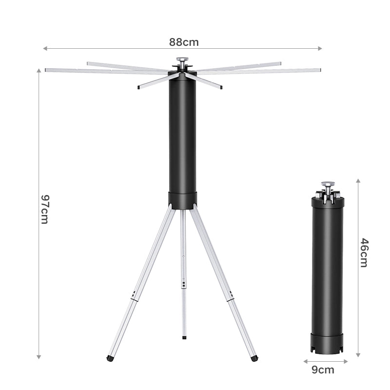 Aluminum Tripod Clothes Drying Rack