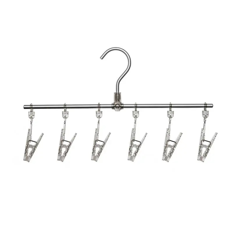 Aluminum Sock Drying Hanger with Clips