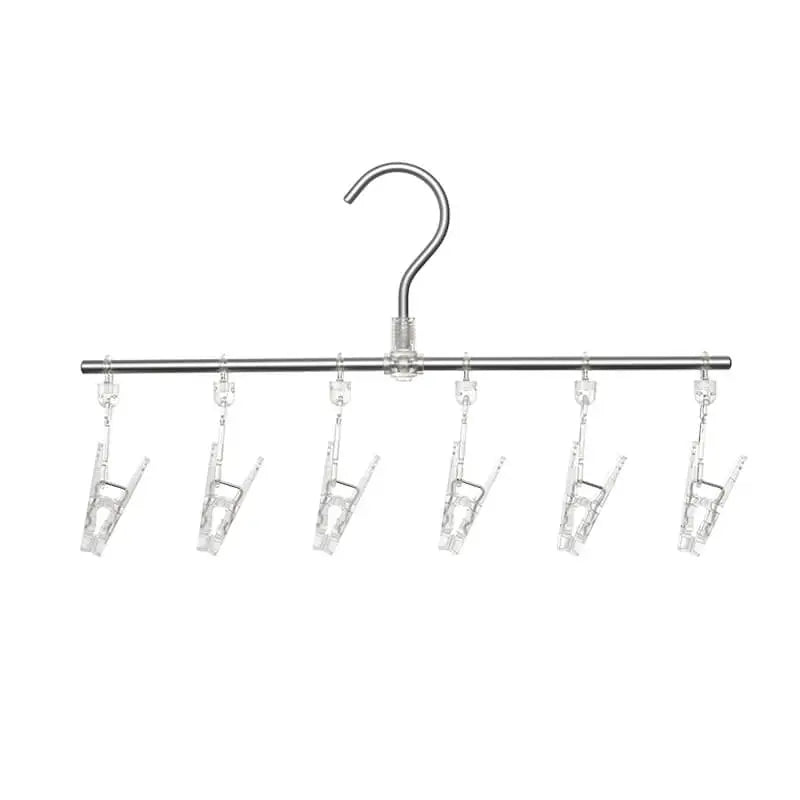 Aluminum Sock Drying Hanger with Clips